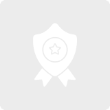 Award badge with star emblem